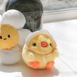 모자 쓴 병아리 가방 고리 인형 키링 미니 동물 열쇠고리