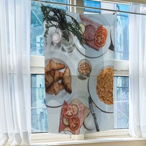 PeacefulDays1  새틴 패브릭포스터 자연스러운광택 대형 쉬폰포스터 가리개커튼