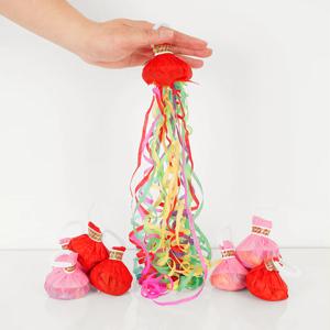 리본 줄 폭죽 (컬러) 축포 축하 웨딩