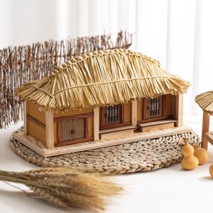 초가집 모형-가을인테리어 장식 소품 전통 토속 미니어처 모형