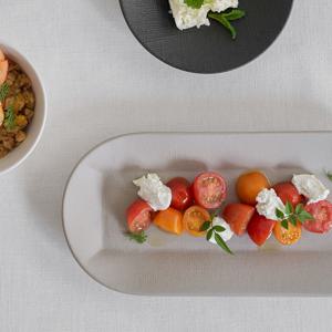 밀란 도자기 직사각접시 1p