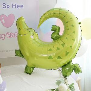크로커다일 열대풍선 정글 여름 바캉스 생일파티 홈파티 악어 엘리게이터 풍선