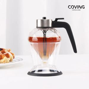 글라스 허니디스펜서 200ml 꿀디스펜서 오일 시럽 유리 보관용기 꿀병 아이디어상품