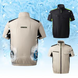 아이스 선풍기 쿨링 여름용 조끼 냉조끼+보조배터리 2colors