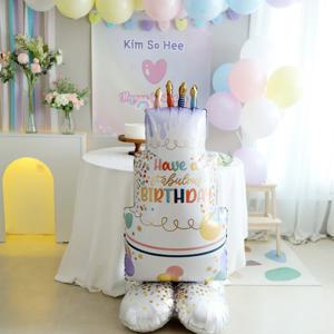 초대형 케잌 풍선 돌상 회갑 칠순 생일파티 메가 케이크 스탠딩 풍선
