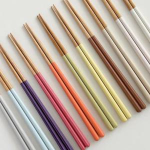 오기시 일본 고급 천연목 우드 나무 젓가락 (11 color)