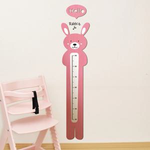 우드스티커 키재기-토끼 컬러완제품 아기방인테리어