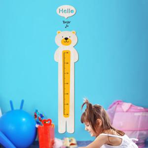 우드스티커 키재기-곰 반제품 아기놀이방꾸미기