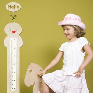 우드스티커 키재기-병아리 반제품 유아방꾸미기