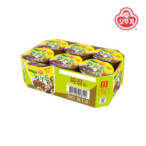 컵누들 짜장맛 컵 40.5g*6개(1박스)