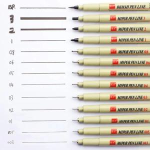 사쿠라 피그마 마이크론 피그먼트 라이너 블랙 BRUSH