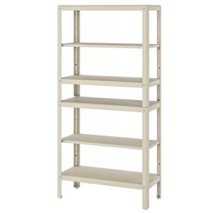 콜비에른 선반 6단 장식장 철제 80x35x162cm