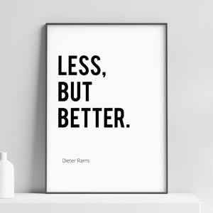 2+1 미드센츄리 모던 바우하우스 디터람스 대형 인테리어 포스터 액자 그림 Better
