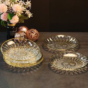 부라노 리얼골드 9인치 크리스탈 접시 6Pcs