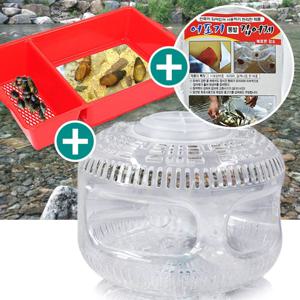 다슬기 수경 (유리/소) + 우주선 어포기 + 집어제 세트