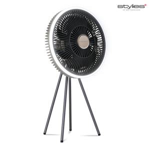 SW-2211CR 11인치 28cm 무선 캠핑용 BLDC 캠핑선풍기 보관가방 LED램프