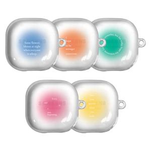 9C9C 블러 라운드 투명 갤럭시 버즈2/프로/라이브 젤리케이스