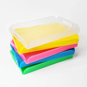 아크릴 홈카페 정리 베이커리 카페 사각 투명 트레이 쟁반