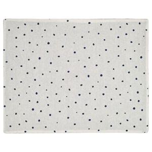 니쇠가 식탁매트 화이트+블루 도트 45x35cm
