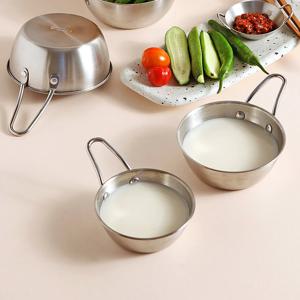 스텐 304 원핸들 스텐볼 다용도 손잡이 캠핑그릇 막걸리잔 1호(10.5cm)