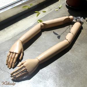 단품 마네킹 나무색 플라스틱 피노키오 관절 팔 옷가게 의류 매장용 집기류 남자 여자