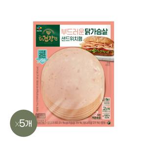 더건강한 닭가슴살 샌드위치햄 90g*5개