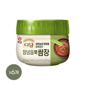 다담 양념듬뿍 쌈장 570g*6개