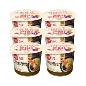 햇반 컵반 컵밥 김치날치알밥 188g x6개