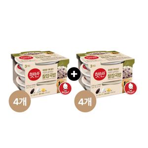 햇반 찰잡곡밥 210g 3개입 4+4개 (총 24개)