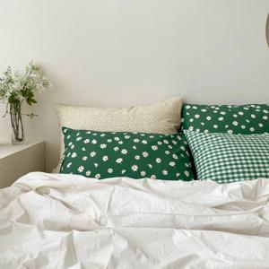 데이지 그린엣지 베개커버 5070 4060 순면 미드센츄리모던 믹스매치