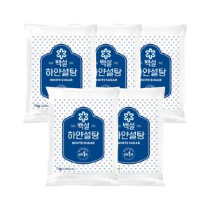 백설 하얀설탕 1kg*5개