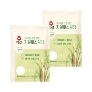 백설 하얀 자일로스 설탕 2kg*2개