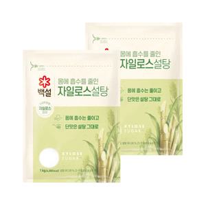 백설 하얀 자일로스 설탕 1kg*2개