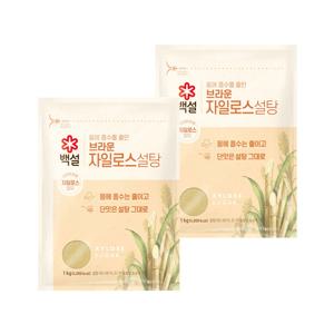백설 브라운 자일로스 설탕 1kg*2개