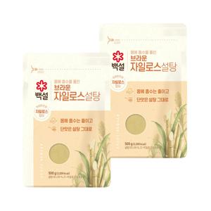 백설 브라운 자일로스 설탕 500g*2개