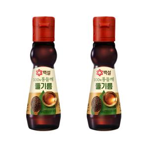 백설 통들깨 들기름 160ml*2개