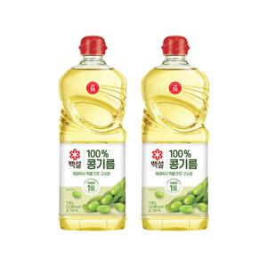 백설 콩기름 1.5L*2개