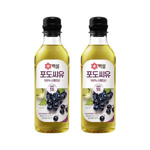 백설 포도씨유 500ml*2개
