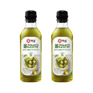 백설 압착올리브유 500ml*2개