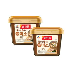 해찬들 물로만 끓여도 부드럽고 순한 미소된장 450g*2개