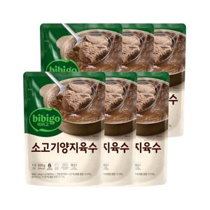 비비고 진국육수 소고기양지 500g*6개