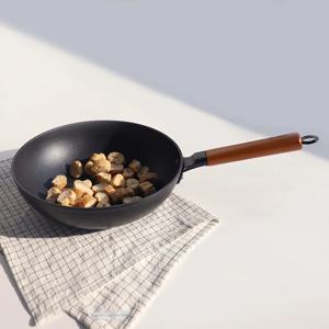 [리퍼] 쿠킹 우드핸들 인덕션 IH 웍, 궁중팬 28cm