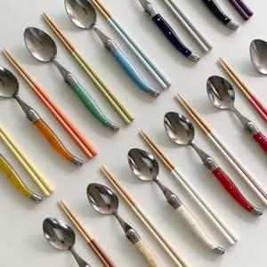 수저세트 오기시 x 라귀올 스푼 숟가락 우드 젓가락 커트러리 세트