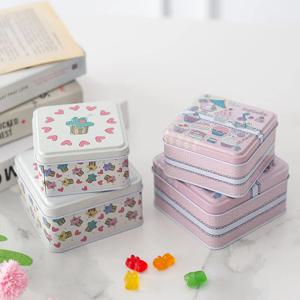 캔디 정사각 틴 케이스 2p set (2type)