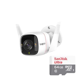 Tapo C320WS+64GB SD카드 실외용 야간 풀칼라 CCTV 홈캠 세트