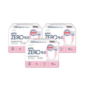 순수한면 제로 울트라 소형 18Px3팩 생리대