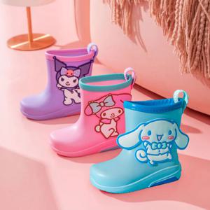 마이멜로디 쿠로미 시나모롤 키즈 레인부츠 장화