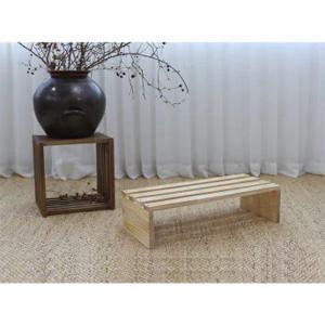 원목 사무실 책상 발 받침대 주문제작 평면 발받침대 400