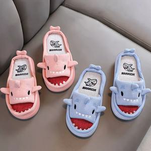 상어 린넨 실내화 슬리퍼 거실화 신발 2color