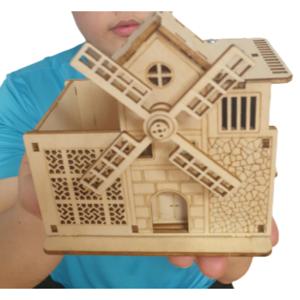 우드입체퍼즐 풍차 오르골 나무 DIY 3D우드퍼즐